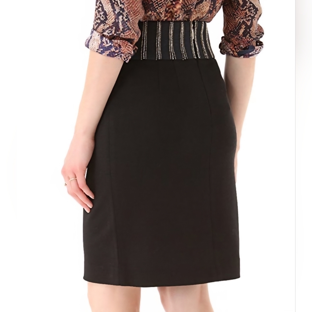 Tory Burch "Thalia" Embellished Pencil Skirt XL - Picture 8 of 9